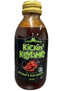 Bottle of Kickin' Key Lime Toad Sweat Carolina Reaper ediion