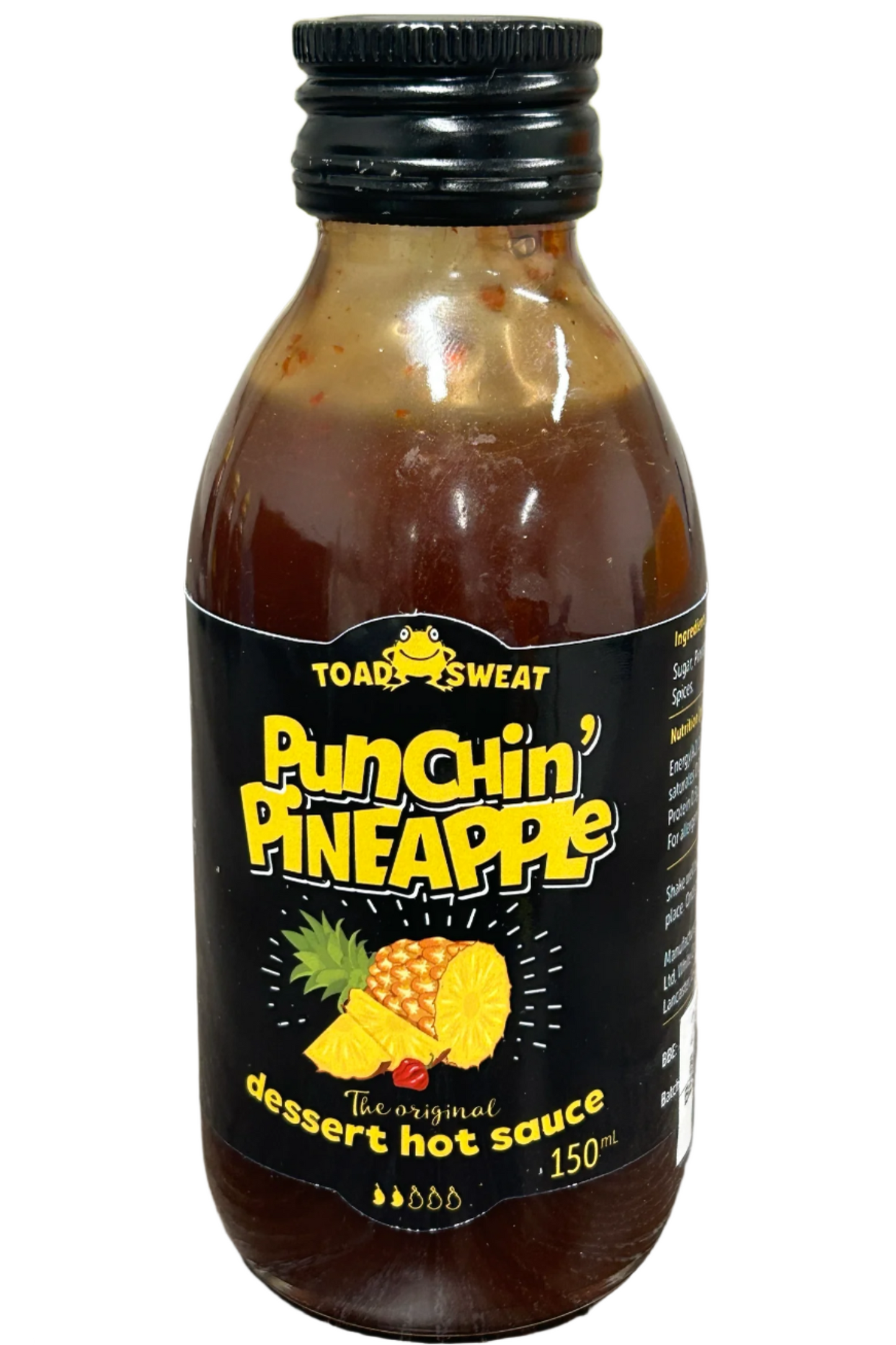 Punchin' Pineapple Toad Sweat Dessert Hot Sauce - 150ml bottle