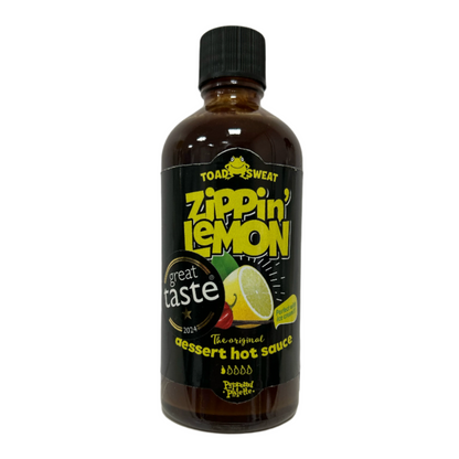 Toad Sweat Zippin' Lemon Hot Sauce, 100ml glass bottle