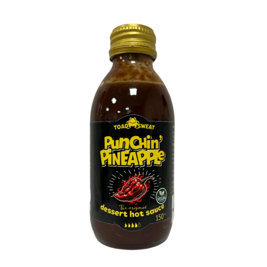 🍍 Punchin’ Pineapple Carolina Reaper Toad Sweat Dessert Hot Sauce – (150ml)