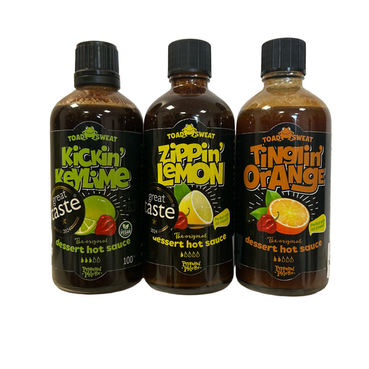 Custom 3-Pack Hot Sauce Set - Award-Winning Dessert & Savoury Chilli Sauces (3 x 100ml)